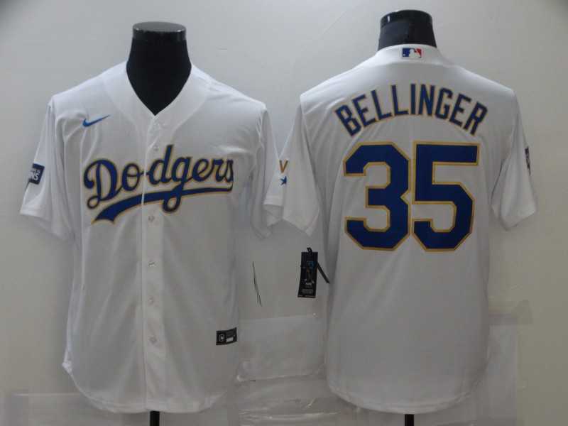 Dodgers 35 Cody Bellinger White Nike 2021 Gold Program Cool Base Jersey,We sell and wholesale Dodgers 35 Cody Bellinger White Nike 2021 Gold Program Cool Base Jersey on line form chian!